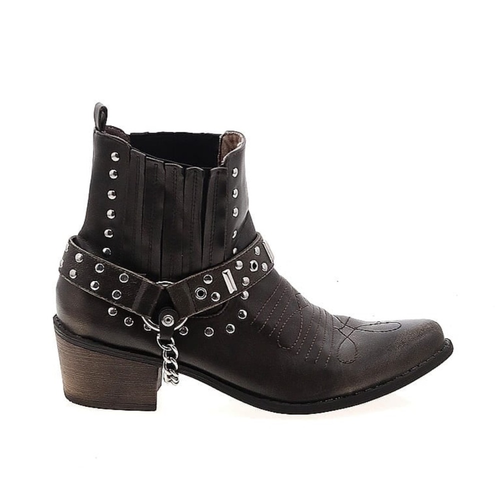 Coconuts by Matisse Black Ankle Boots with Silver Accents - Picture 13 of 13